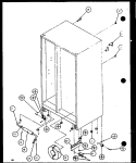 DRAIN AND ROLLERS Diagram and Parts List for SZDE20KB P1102502W Amana Refrigerator