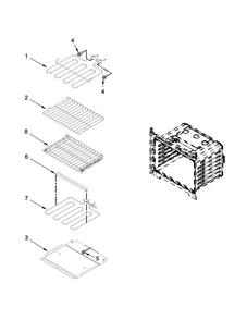Part Location Diagram of W10282967 Whirlpool RACK-OVEN