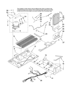 Unit Parts Diagram and Parts List for AS2626GEKB13  Amana Refrigerator