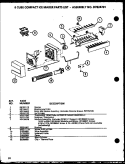 Page 14 Diagram and Parts List for SZDE20KB P1102502W Amana Refrigerator