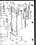 DRAIN AND ROLLERS Diagram and Parts List for SZDE25K P1102510W Amana Refrigerator