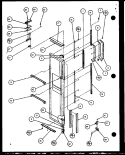 FZ DOOR Diagram and Parts List for SZDE25K P1102510W Amana Refrigerator