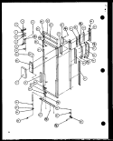 REF DOOR Diagram and Parts List for SZDE25K P1102510W Amana Refrigerator