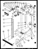 REF / FZ CONTROLS AND CABINET PART Diagram and Parts List for SZDE25K P1102510W Amana Refrigerator