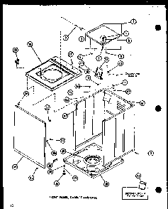 Section 9 Diagram and Parts List for LW1502 P7762132W W Amana Washer
