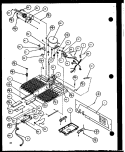 REF SHELVING AND DRAWERS Diagram and Parts List for SZDE25K P1102510W Amana Refrigerator