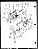 ICE BUCKET AND ICE MAKER Diagram and Parts List for SZDE25K P1102510W Amana Refrigerator