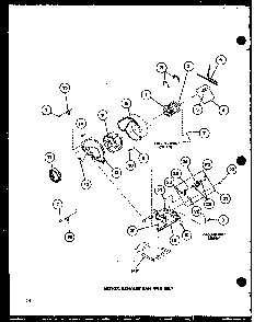 Motor Diagram and Parts List for TGA400 P77041-5W Amana Dryer