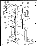 FZ DOOR Diagram and Parts List for SZD20K P1102504W Amana Refrigerator