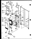 EVAP AND AIR HANDLING Diagram and Parts List for SZD20K P1102504W Amana Refrigerator