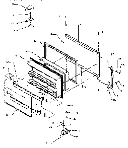 Freezer Door Diagram and Parts List for TSI18A3W-P1182107WW  Amana Refrigerator