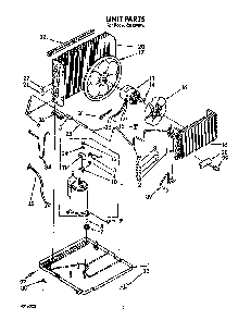 Unit Diagram and Parts List for CA12W04  Crosley Air Conditioner