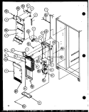 EVAP AIR HANDLING Diagram and Parts List for SBD20K P1102508W W Amana Refrigerator