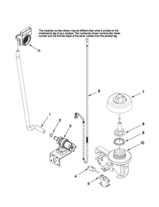 Fill And Overfill Parts Diagram and Parts List for JDB1275AWF44  Jenn-Air Dishwasher