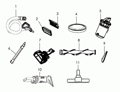 Diagram Diagram and Parts List for SH40220CDI  Hoover Canister Vacuum