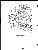ICE MAKER COMPONENTS Diagram and Parts List for GRH122  Caloric Refrigerator