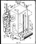 CABINET PARTS Diagram and Parts List for GFS227110 MN10 Amana Refrigerator
