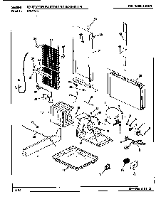 Unit Compartment & System Diagram and Parts List for ERSW24A AM81F Maytag Refrigerator