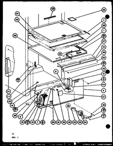 Section 8 Diagram and Parts List for BX20K-P7812503W  Amana Refrigerator