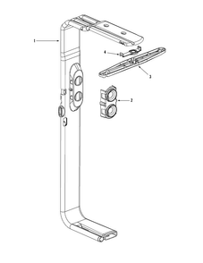 Water Distribution Assembly Diagram and Parts List for MDB8951AWB10  Maytag Dishwasher