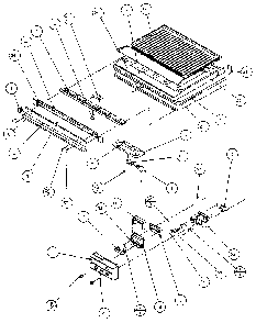 Comparment Separator/divider Block Diagram and Parts List for 85171-P1117102W  Amana Refrigerator
