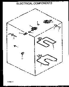 Electrical Components Diagram and Parts List for ARR623L-P1130983NL  Amana Range