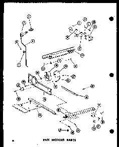 Fan Motor Parts Diagram and Parts List for TC18E-L-P74660-14WL  Amana Refrigerator