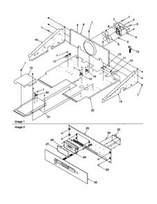 Control Compartment And Panel Diagram and Parts List for AOCS2740E-P1132369NE  Amana Wall Oven