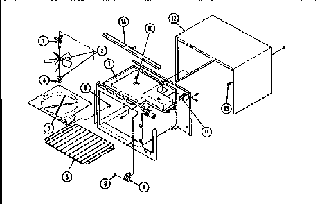 Body-upper Diagram and Parts List for WM2720B M167B Jenn-Air Wall Oven