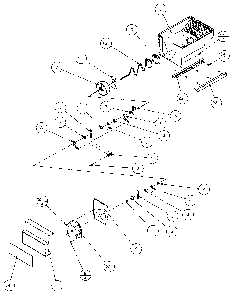 Crushed Ice Bucket Diagram and Parts List for 36511-P1121603W  Amana Refrigerator