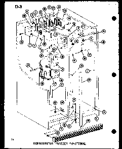 Section 2 Diagram and Parts List for SRI22F-L-P75400-5WL  Amana Refrigerator