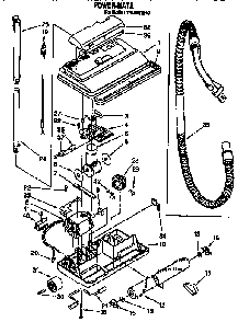 Power-mate Assembly Diagram and Parts List for 1162541090  Kenmore Canister Vacuum