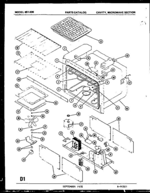 04 - Page 1 Diagram and Parts List for 651006  Litton Microwave Oven Combo