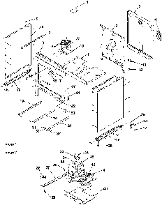 Cabinet Diagram and Parts List for ART6001W P1143450NW Amana Range