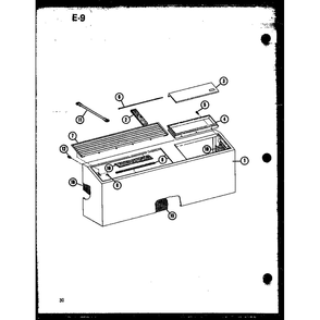 Diagram 8 Diagram and Parts List for 912-3E50A P68412-6R Amana Air Conditioner