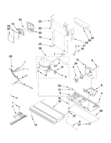 Unit Parts Diagram and Parts List for JFC2089WEP5  Jenn-Air Refrigerator
