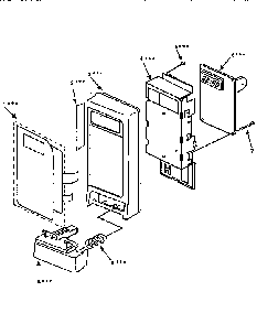 Control Panel Diagram and Parts List for 56566100691  Kenmore Microwave
