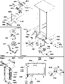 Drain System, Rollers, And Evaporator Assy Diagram and Parts List for SQD25TW-P1190427WW  Amana Refrigerator