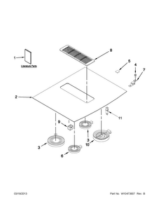 Part Location Diagram of W10430955 Whirlpool INSTRUCTIONS, INTALLATION