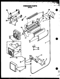 ICEMAKER PARTS Diagram and Parts List for GFS227/MN02  Caloric Refrigerator