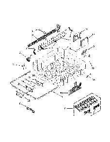 Upper Rack And Track Parts Diagram and Parts List for 66512833K314  Kenmore Dishwasher