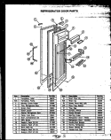 REF DOOR PARTS Diagram and Parts List for GFD240-1L2 GFD24001L 2 Caloric Refrigerator