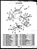 ICE DISPENSER Diagram and Parts List for GFD240-1L2 GFD24001L 2 Caloric Refrigerator