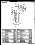 Page 1 Diagram and Parts List for GFD240  Caloric Refrigerator