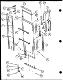 REF DOOR Diagram and Parts List for SZI20K P1102507W Amana Refrigerator