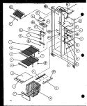 FZ SHELVING AND REF LIGHT Diagram and Parts List for SZI20K P1102507W Amana Refrigerator
