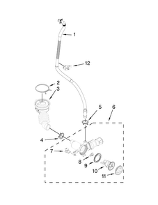Pump Parts Diagram and Parts List for MHW9000YR0  Maytag Washer