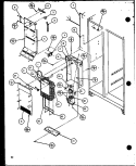 EVAP AND AIR HANDLING Diagram and Parts List for SZI20K P1102507W Amana Refrigerator