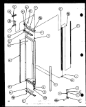 FZ DOOR Diagram and Parts List for SBI20K P1102509W Amana Refrigerator