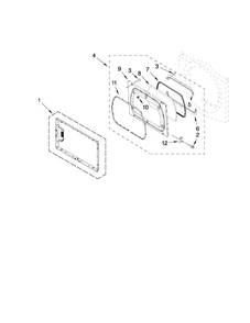 Part Location Diagram of WPW10284144 Whirlpool Door